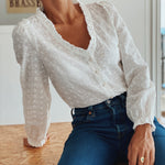 Blouse blanche en coton